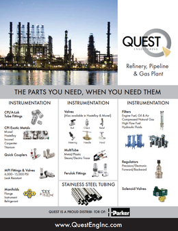 Refinery Gas Plant Pipeline Quest